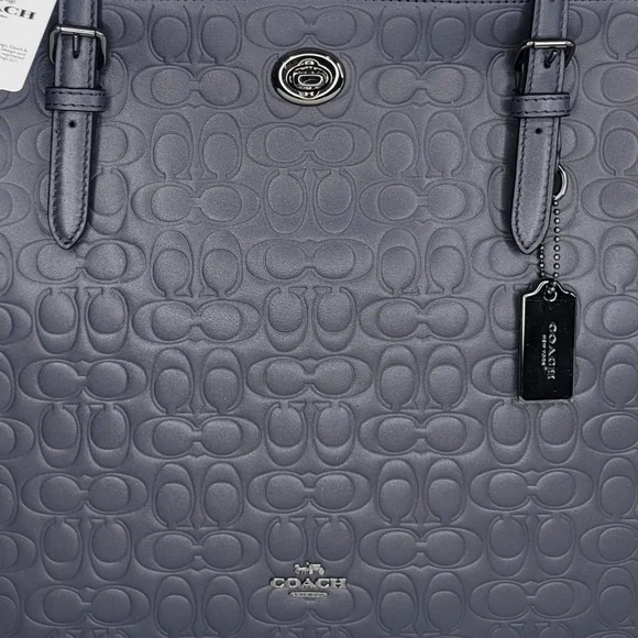 😍 Coach Signature Leather Designer Shoulder Purse Laptop Work Bag NWT - Picture 11 of 11